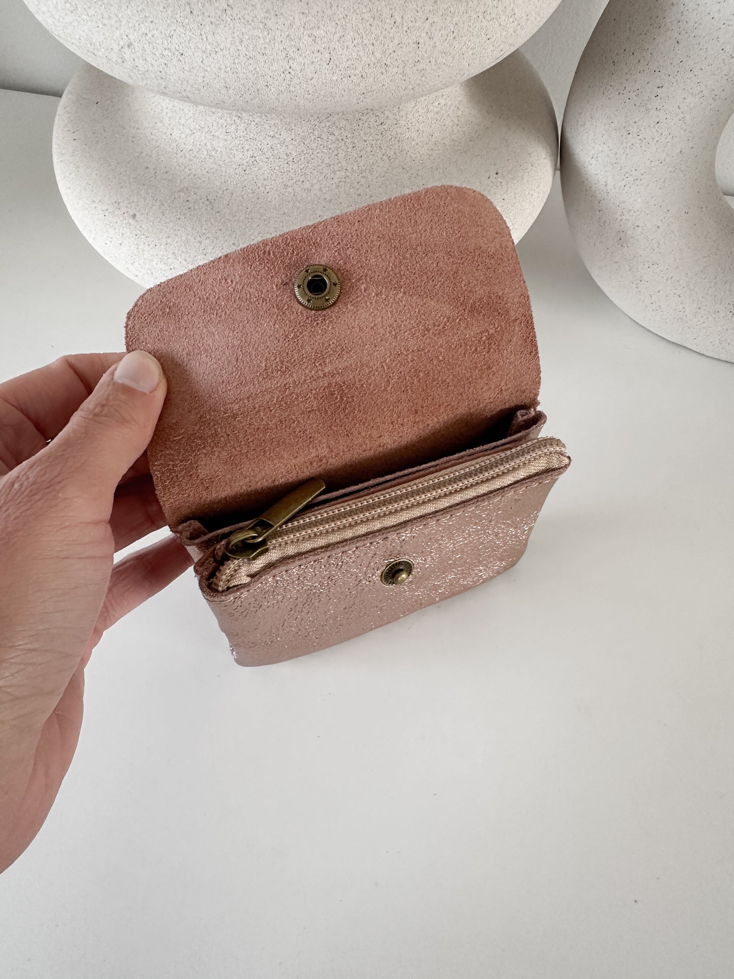 Porte-monnaie en cuir (couleur au choix)