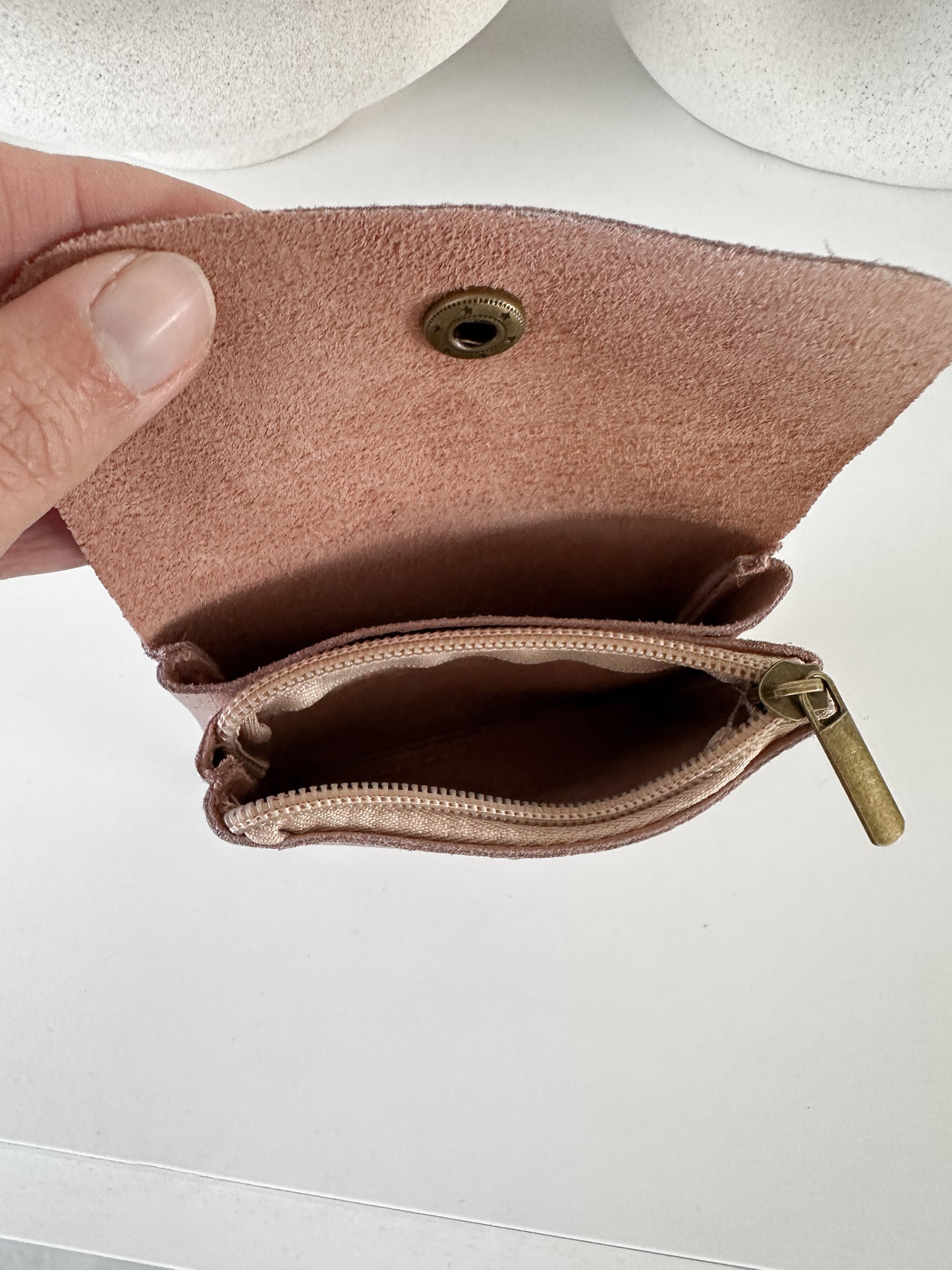 Porte-monnaie en cuir (couleur au choix)