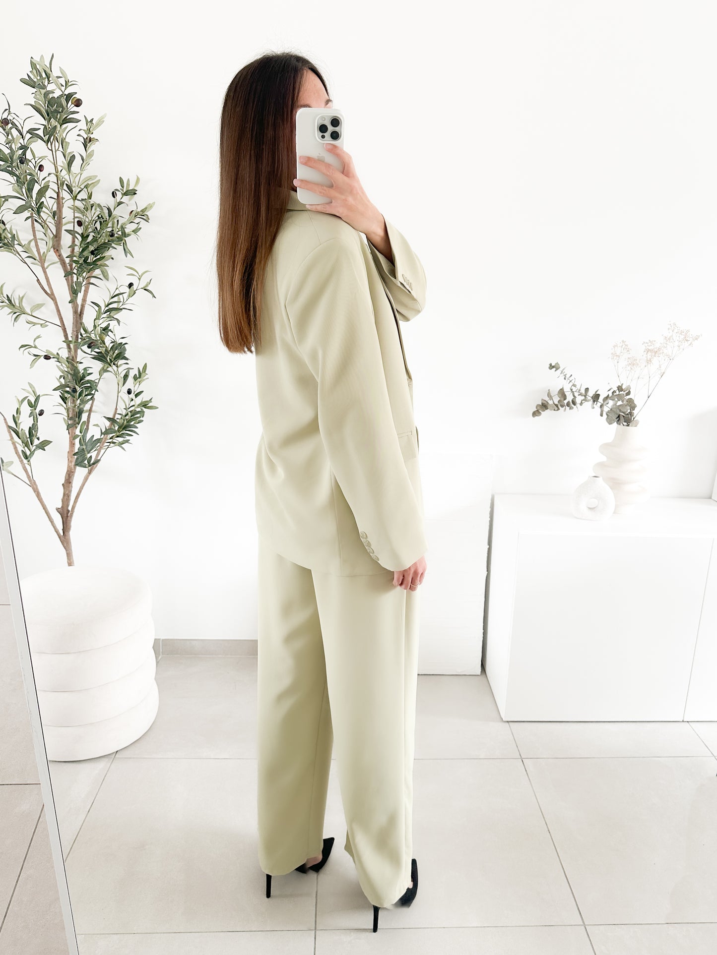 Blazer léger vert matcha