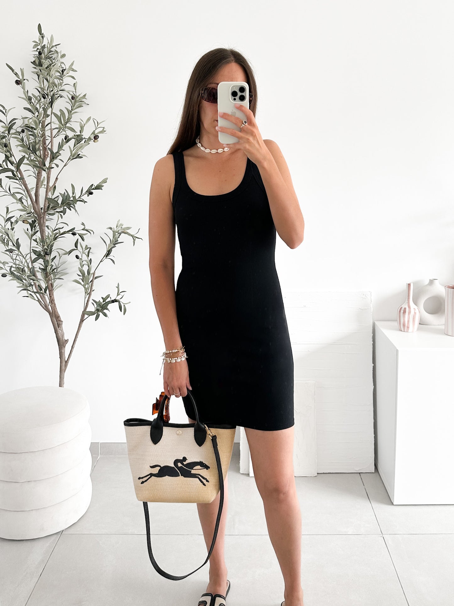 Robe débardeur noire