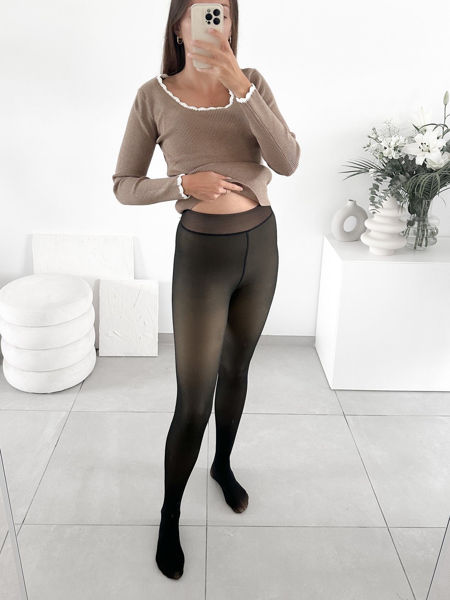 Collants doublés polaire