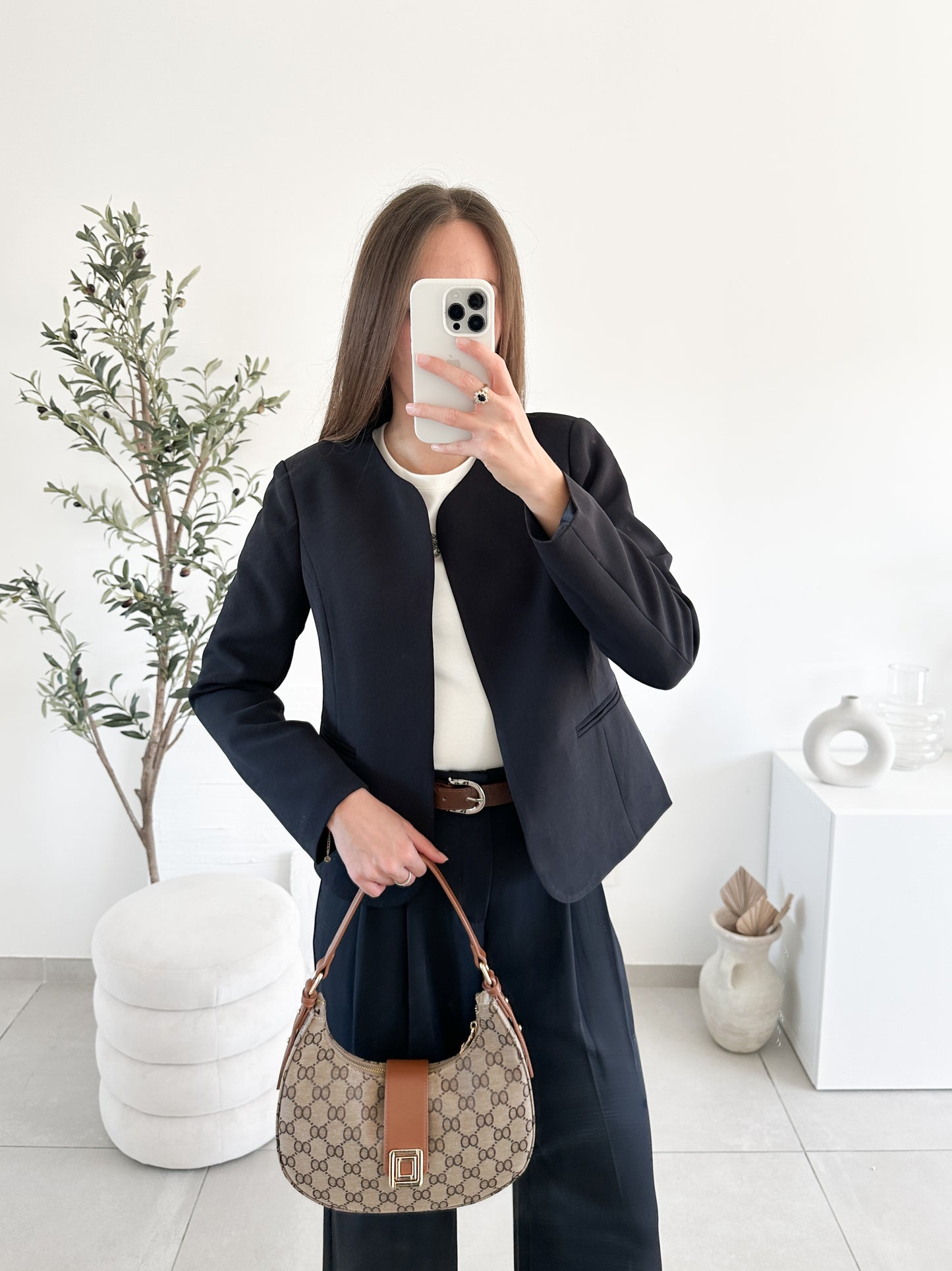 Veste tailleur bleu marine