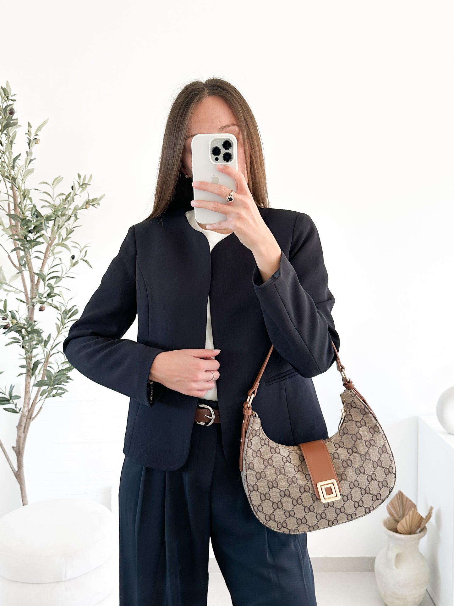 Veste tailleur bleu marine