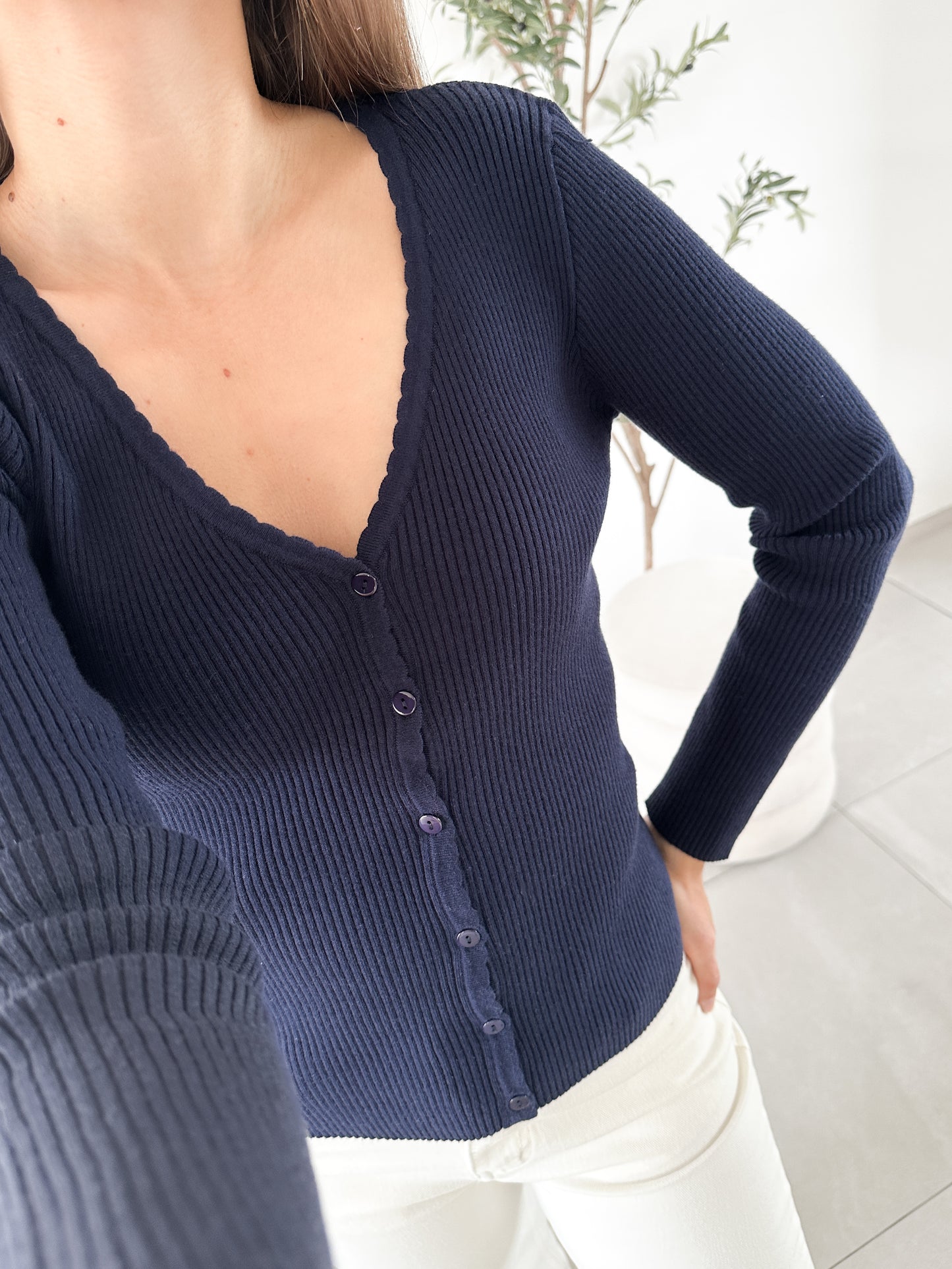 Gilet Vivianne bleu marine