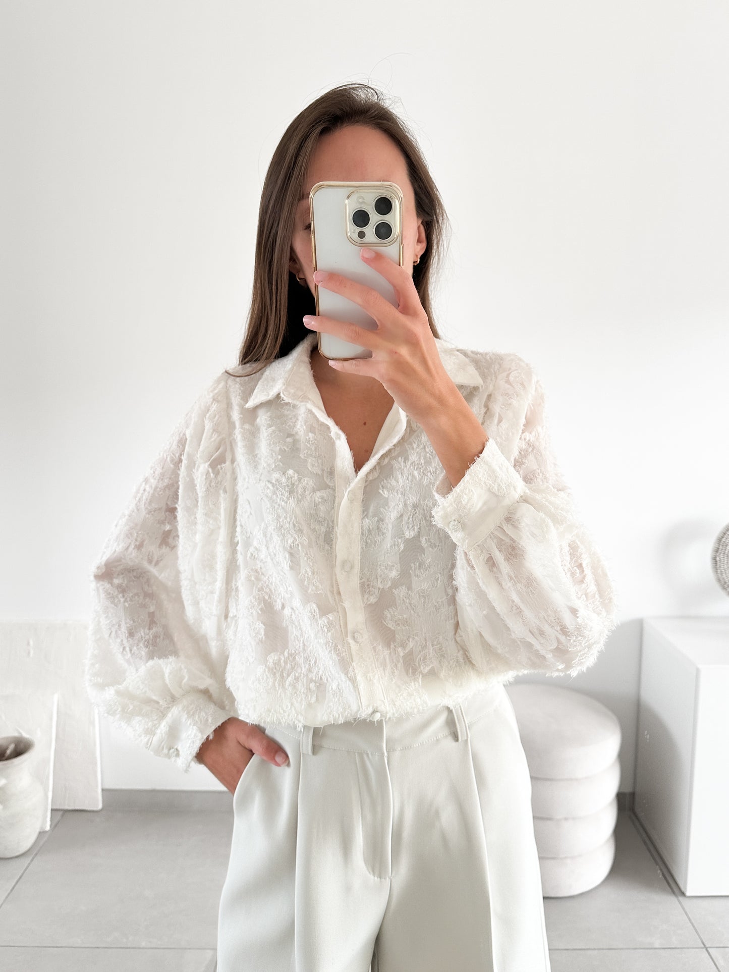 Blouse Bonnie blanche