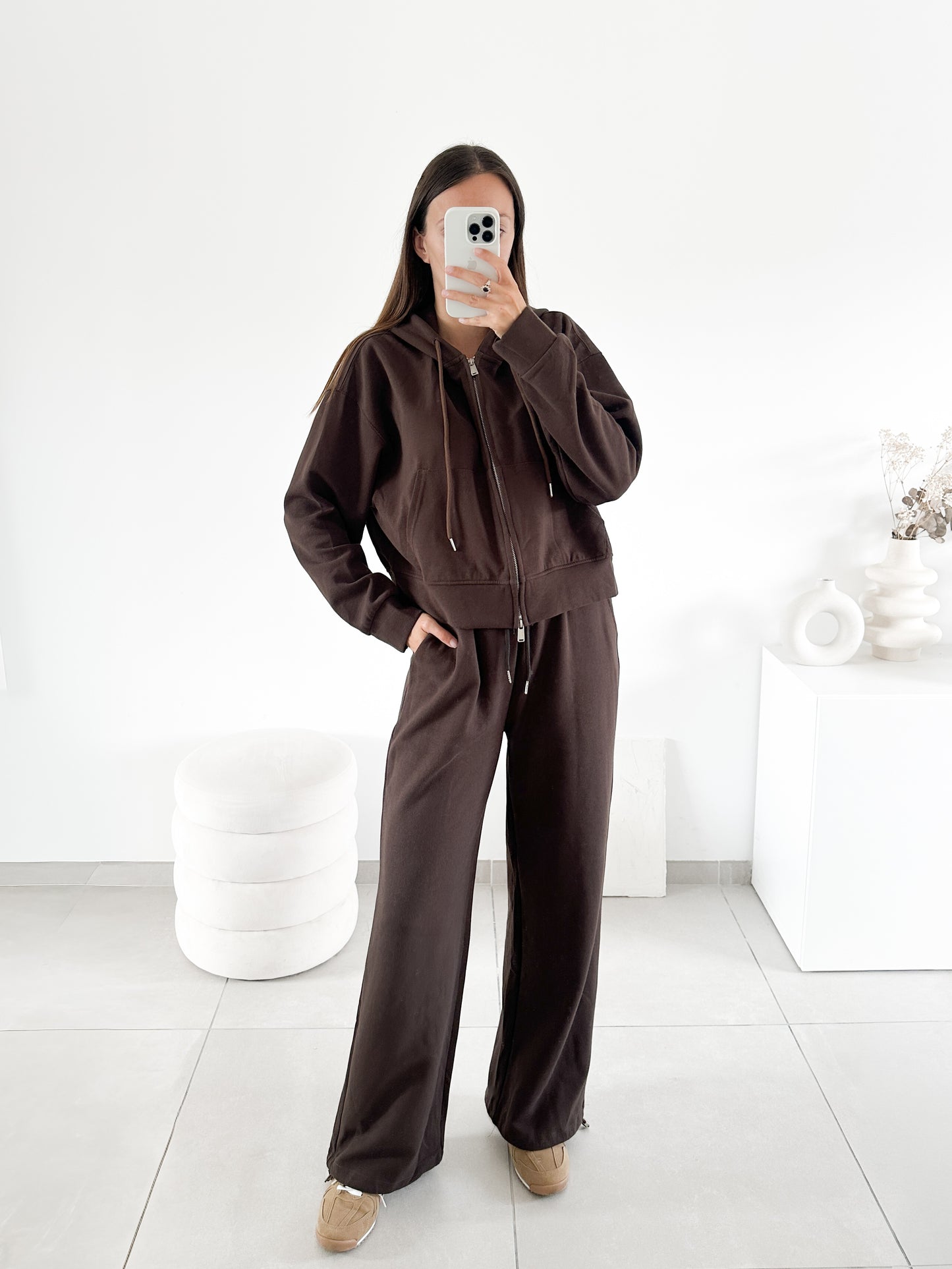 Pantalon jogging marron