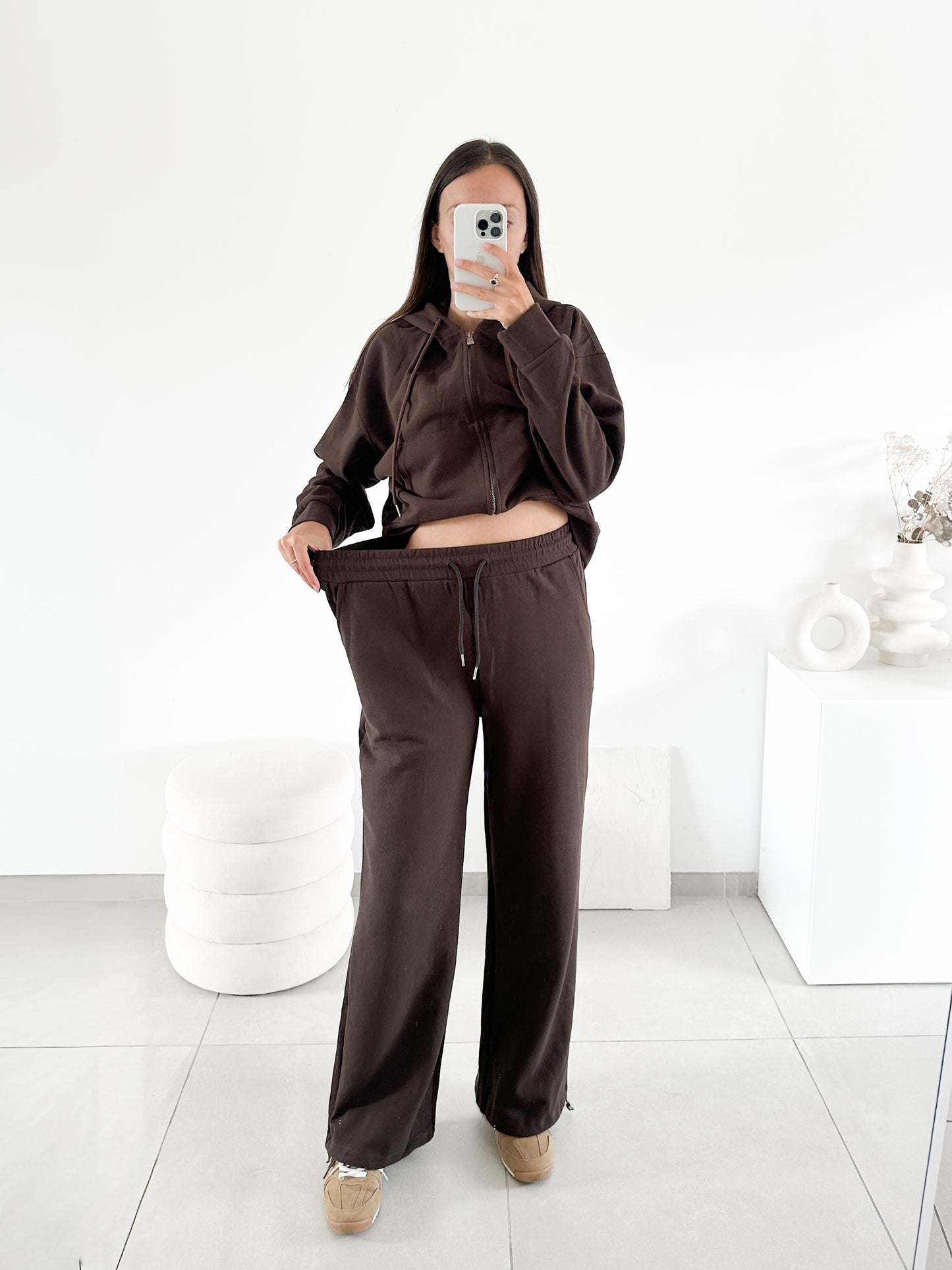 Pantalon jogging marron