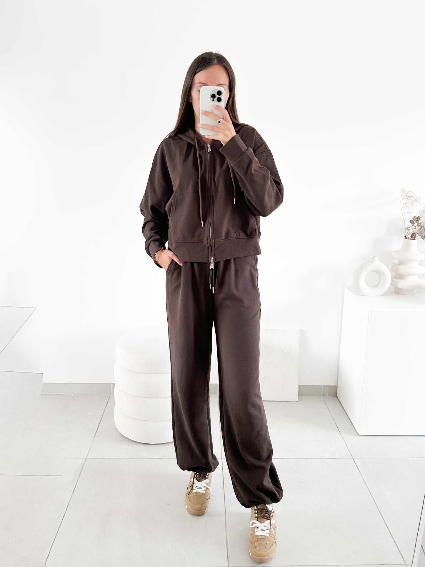 Pantalon jogging marron