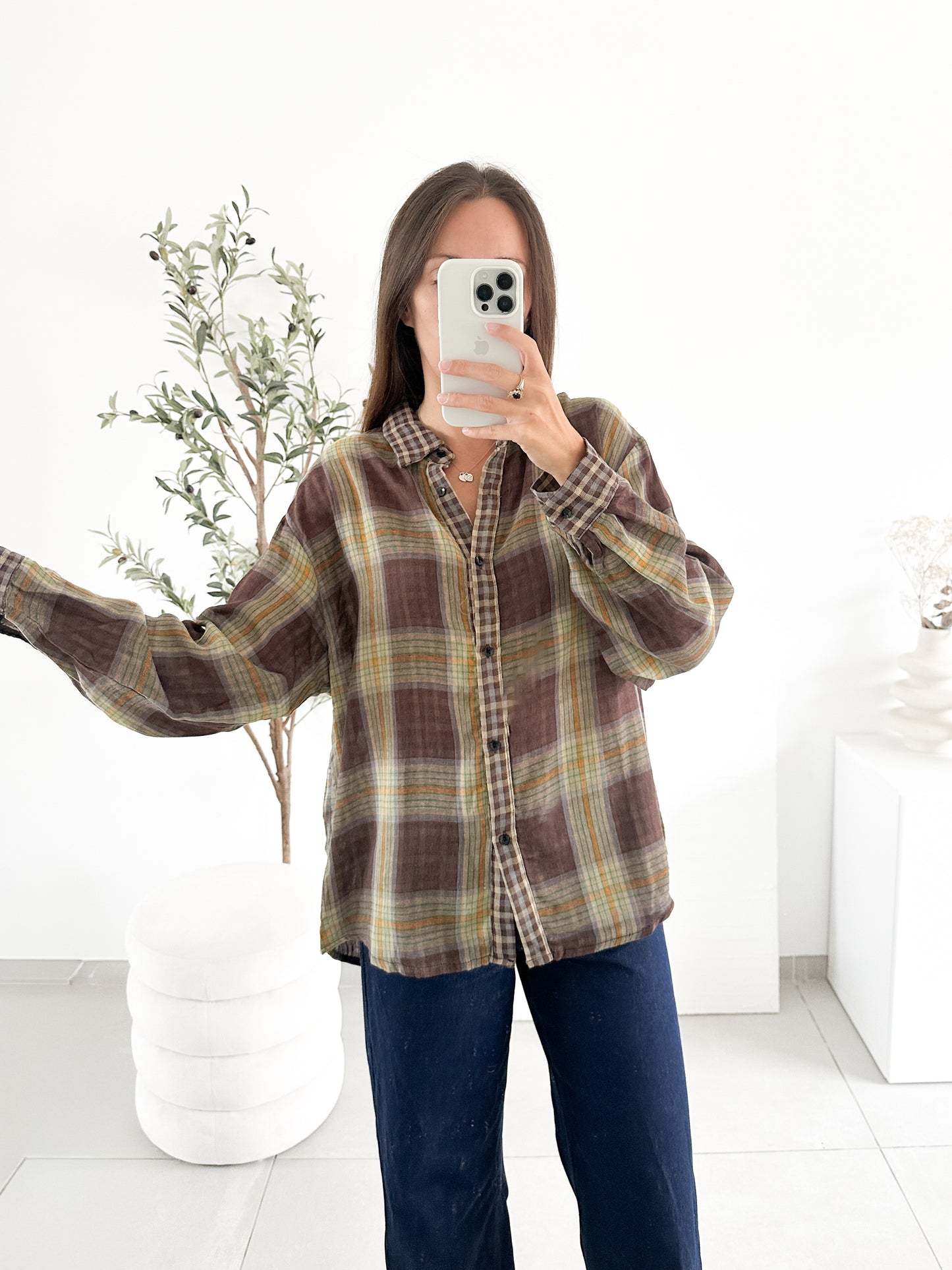 Chemise à carreaux