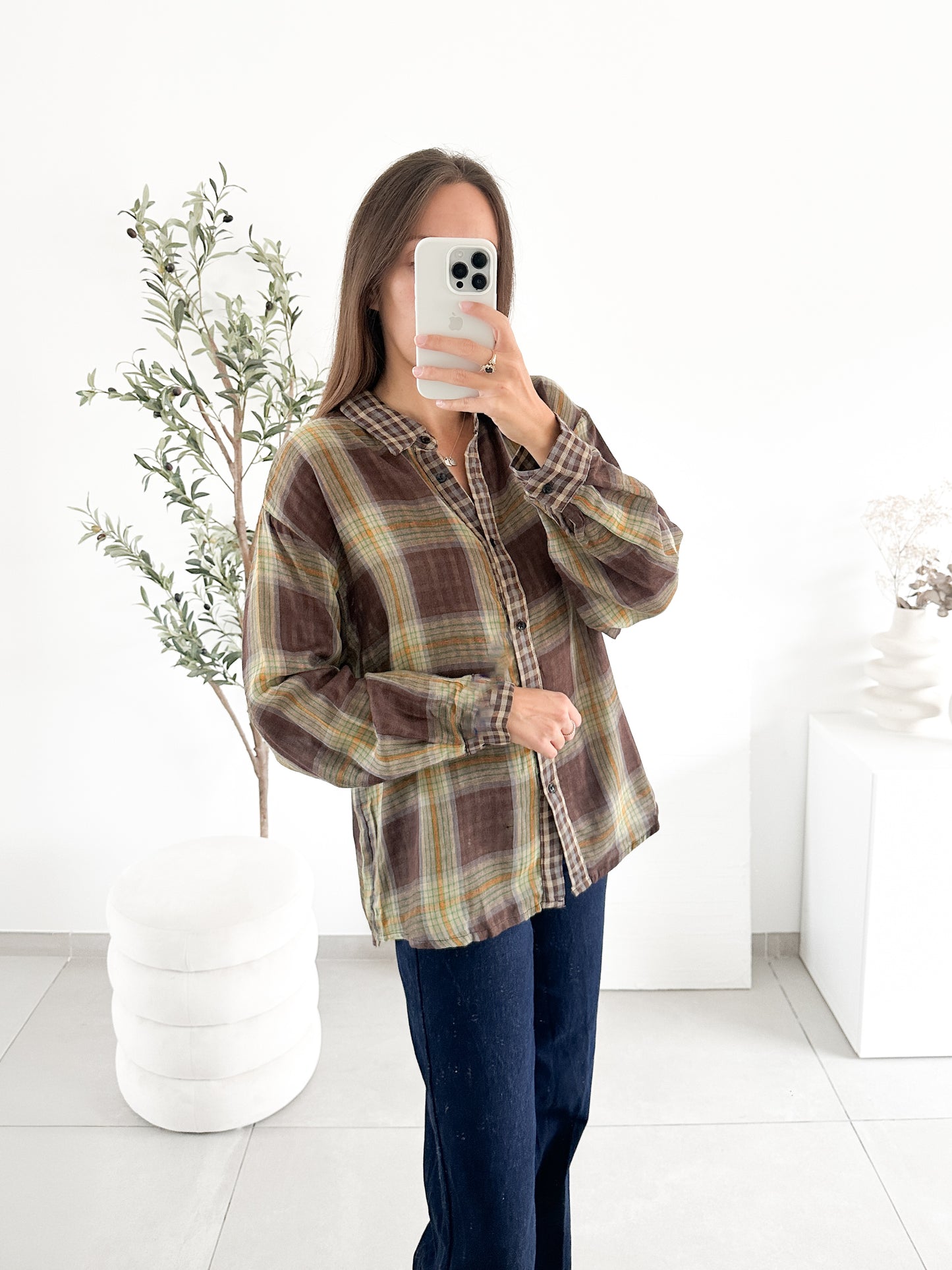 Chemise à carreaux