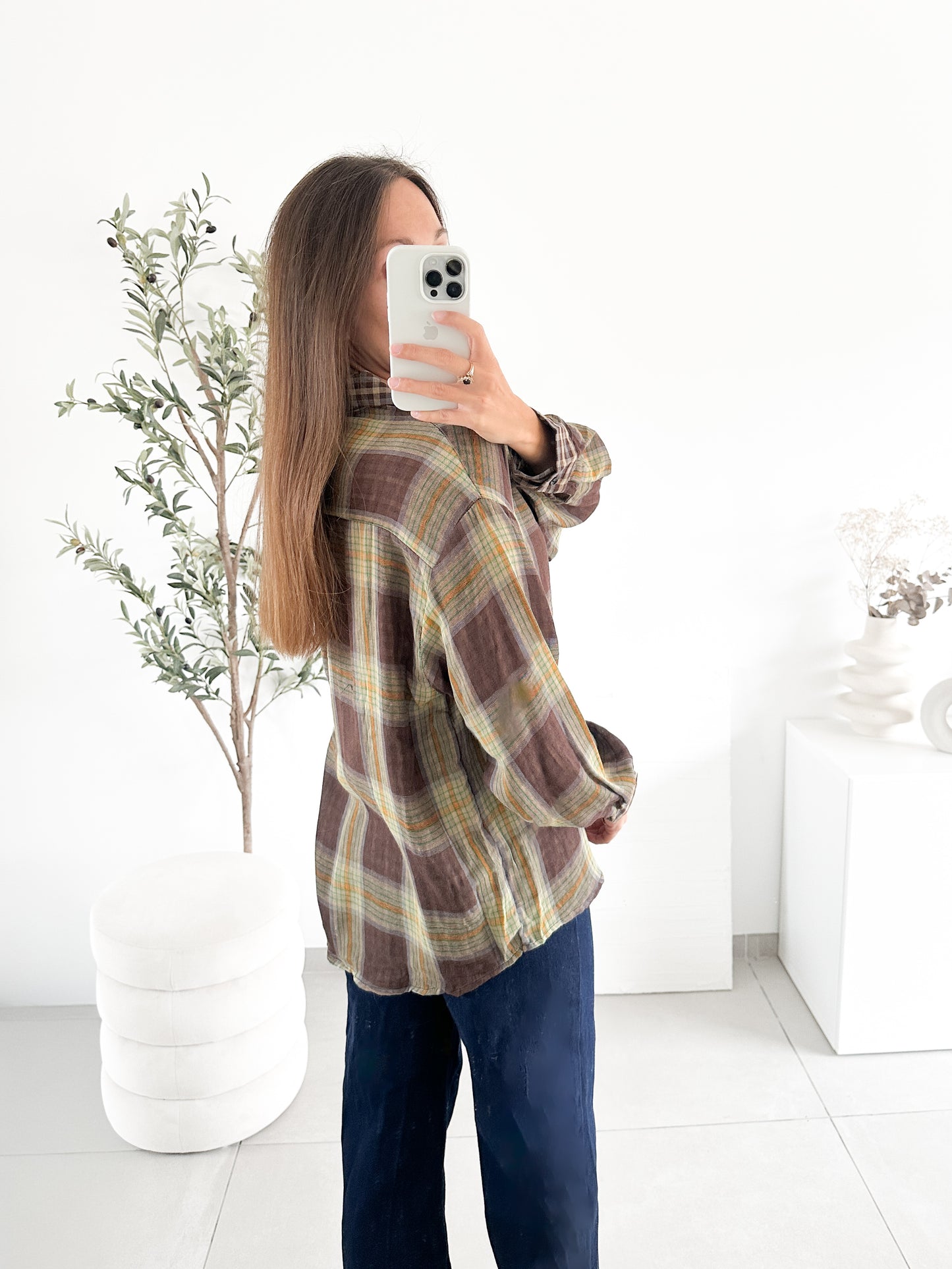 Chemise à carreaux