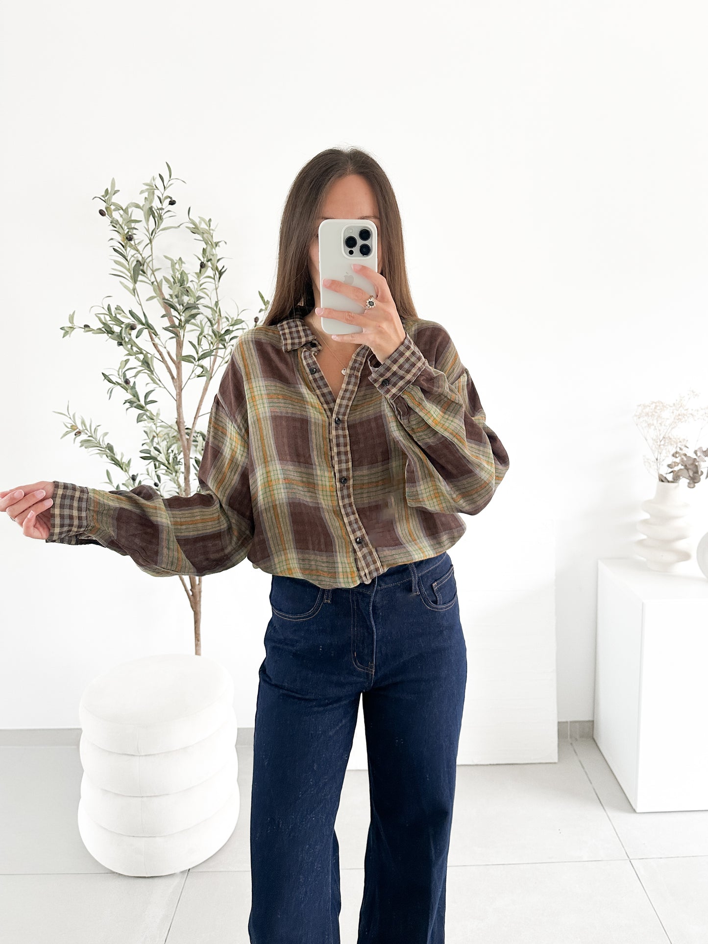 Chemise à carreaux