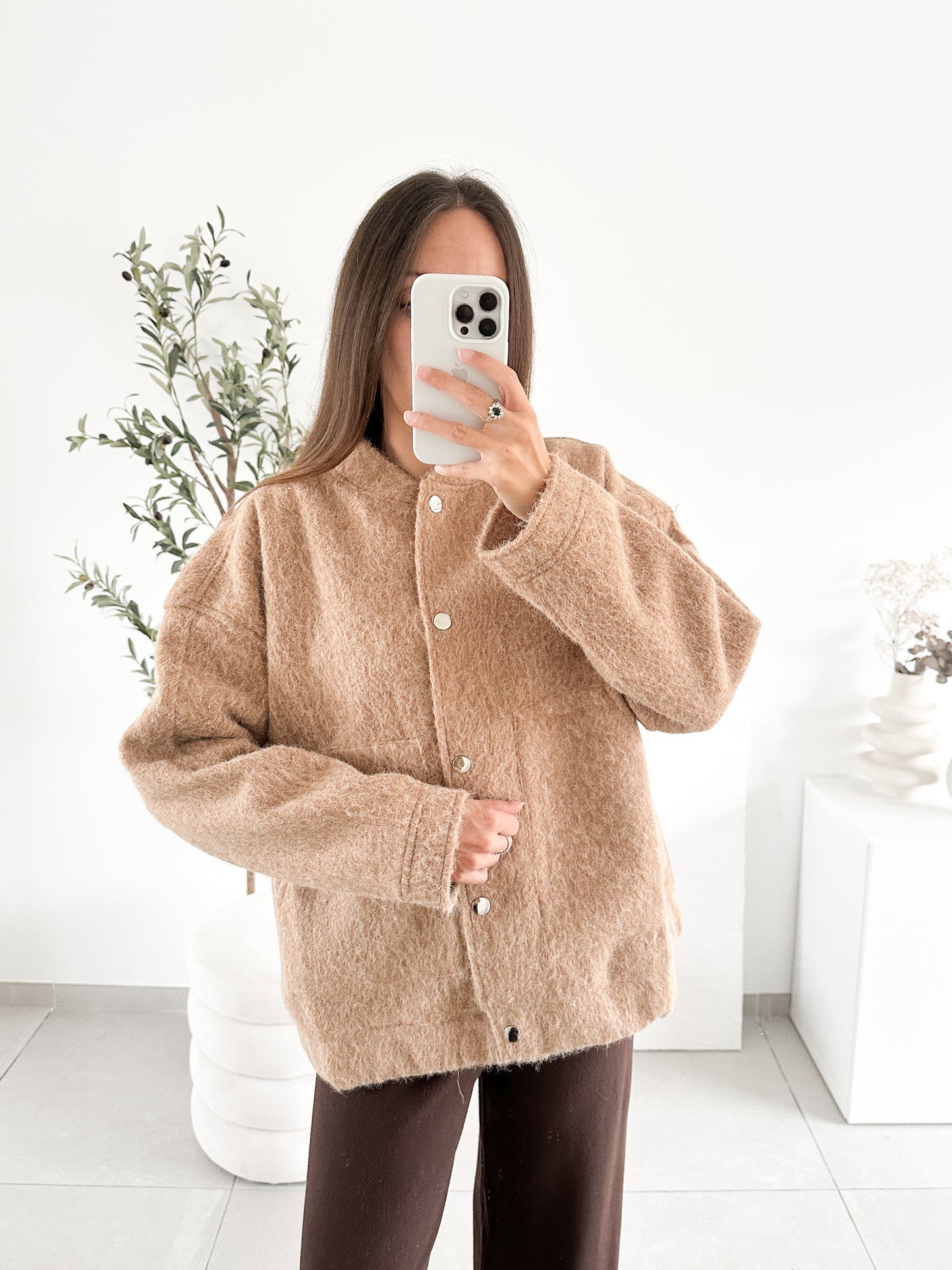 Bomber effet laine bouille