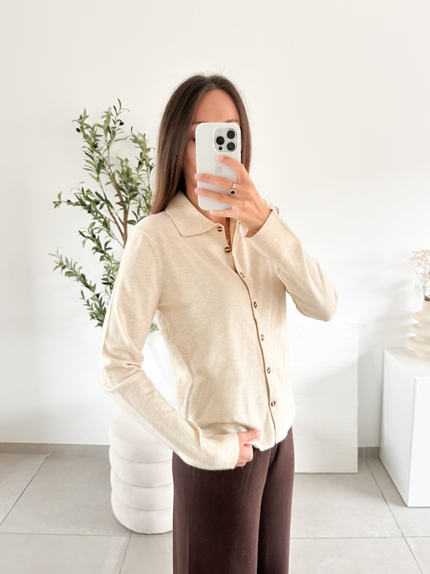 Pull Valérie beige