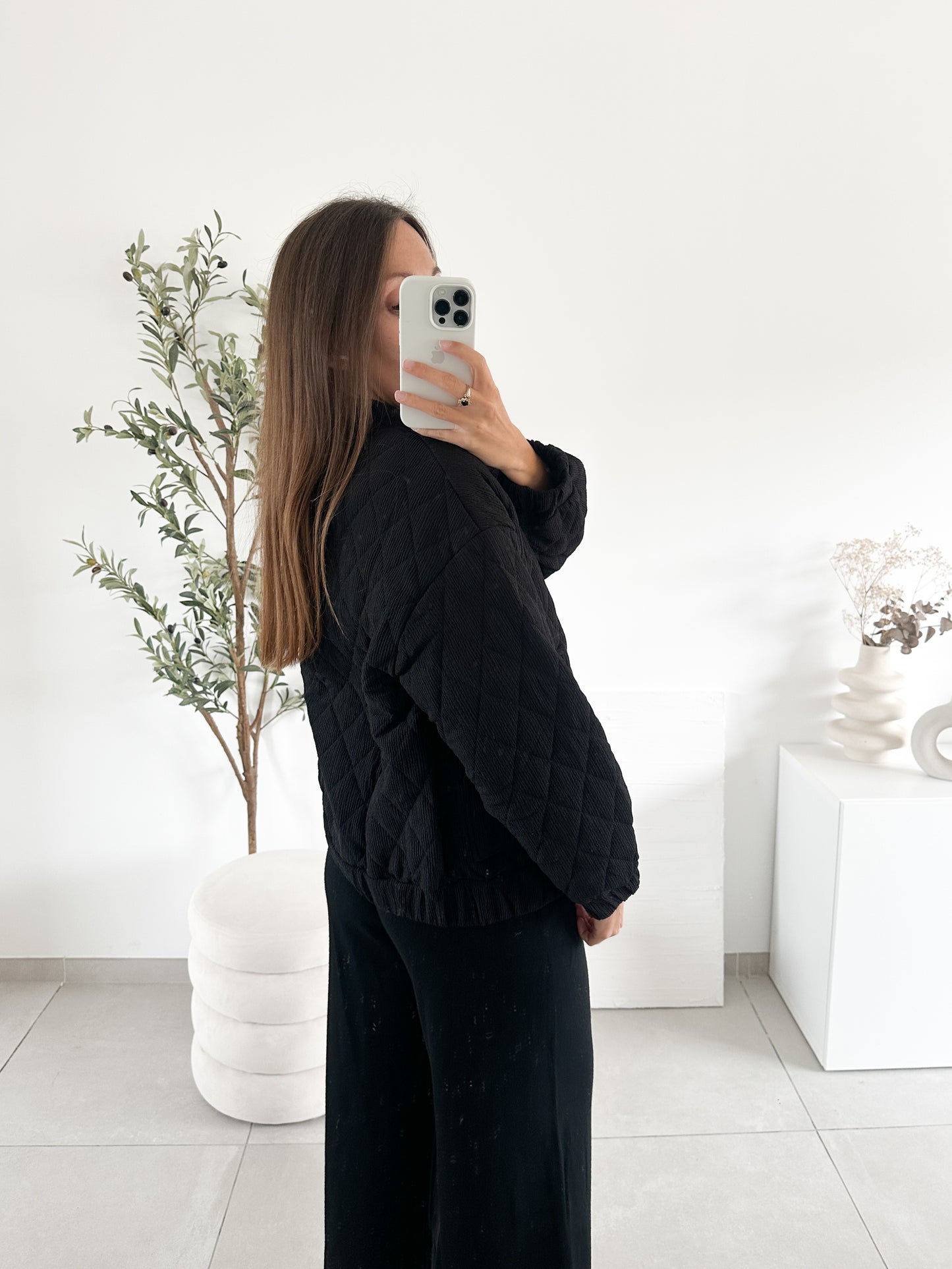 Veste matelassée noire