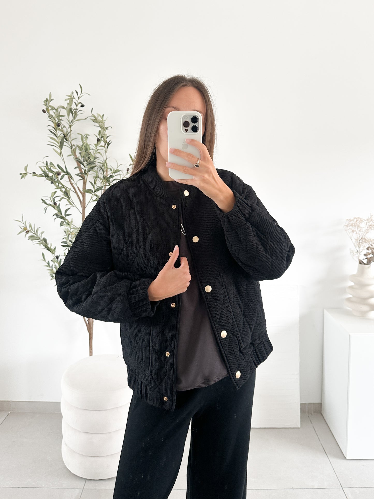 Veste matelassée noire