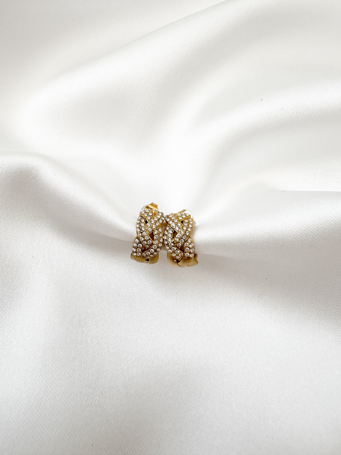 Mini créoles strass