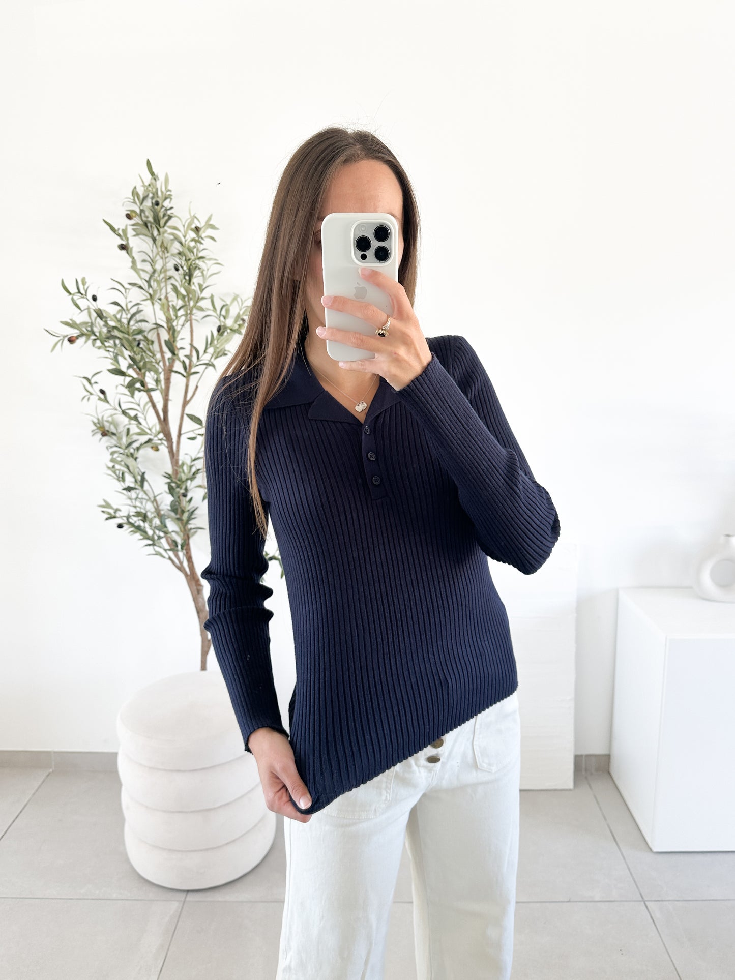 Polo bleu marine