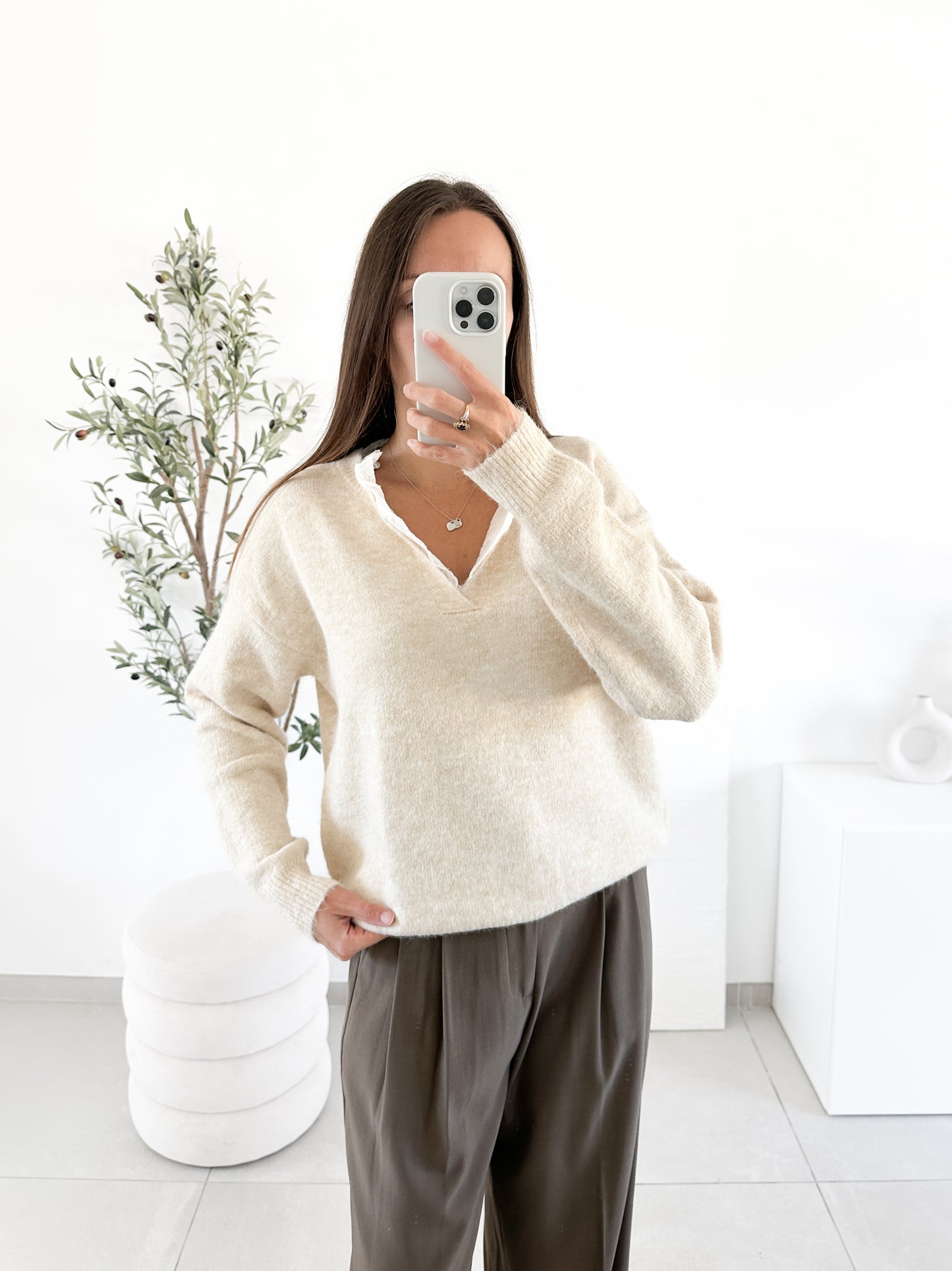 Pull Céleste beige