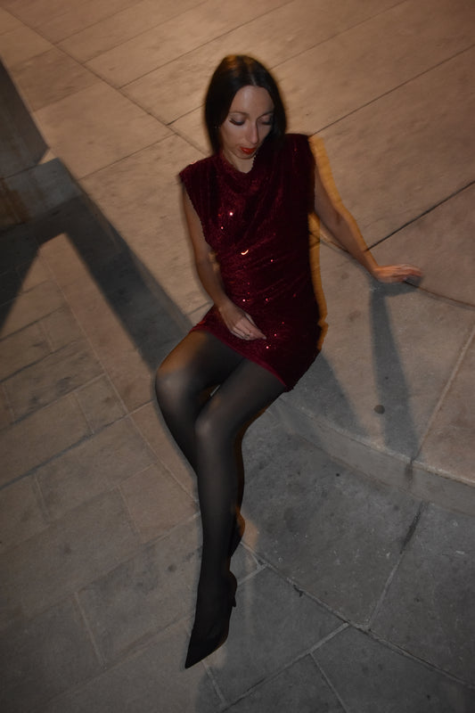 Robe Mélissa bordeau