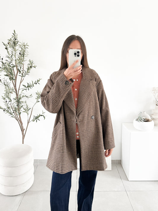 Manteau à carreaux Naf Naf