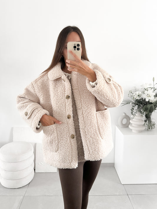 Veste Teddy beige