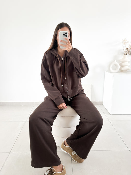 Pantalon jogging marron