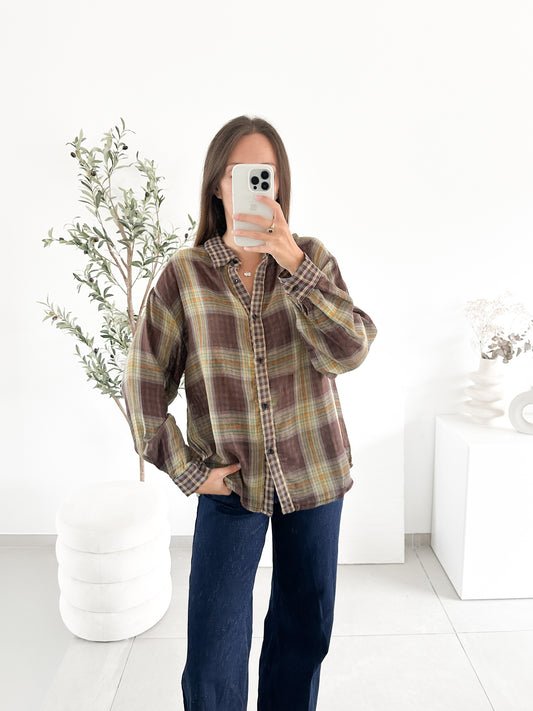 Chemise à carreaux
