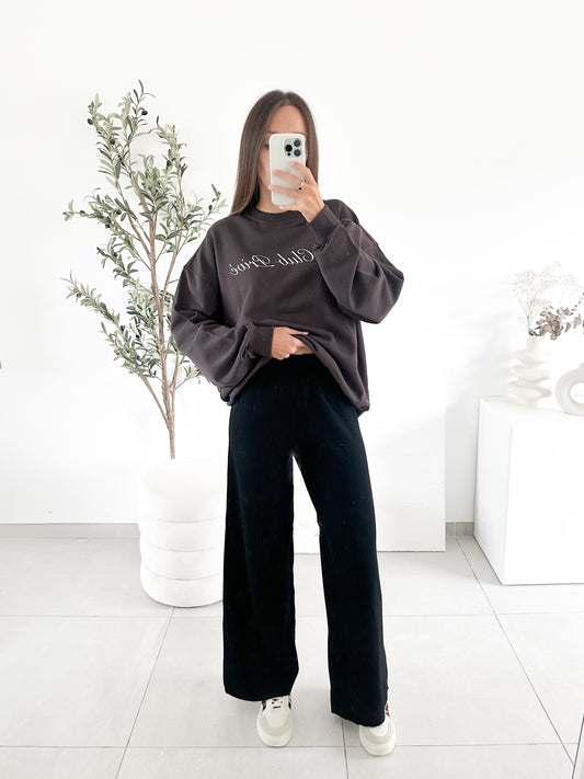 Pantalon en maille noir