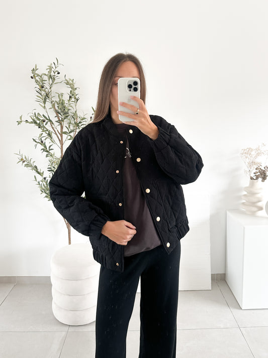 Veste matelassée noire
